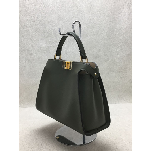 Fendi Calf Leather Shoulder Bag Black - Picture 2 of 6